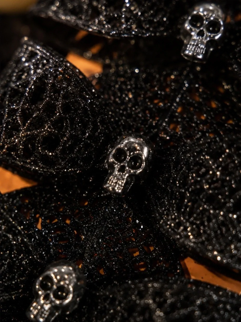 Spooky Cute Halloween Bow Clips Decor | Emo/Goth Style Set - 3 Pack